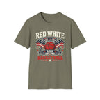 Red White And Basketball T-Shirt
