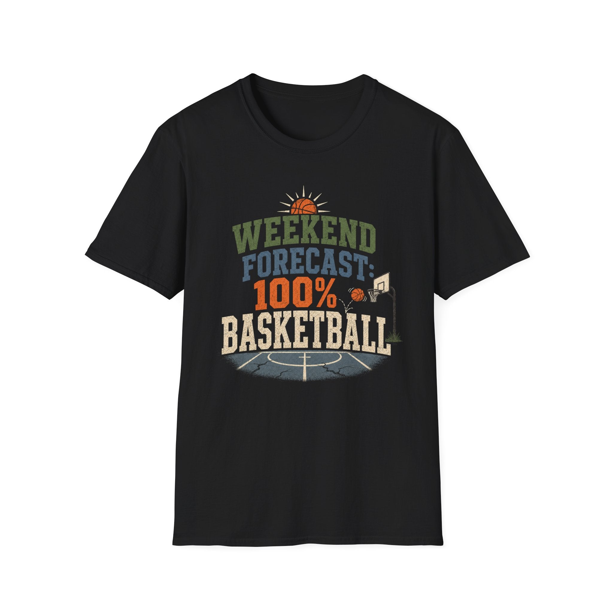 Weekend Forecast Basketball T-Shirt
