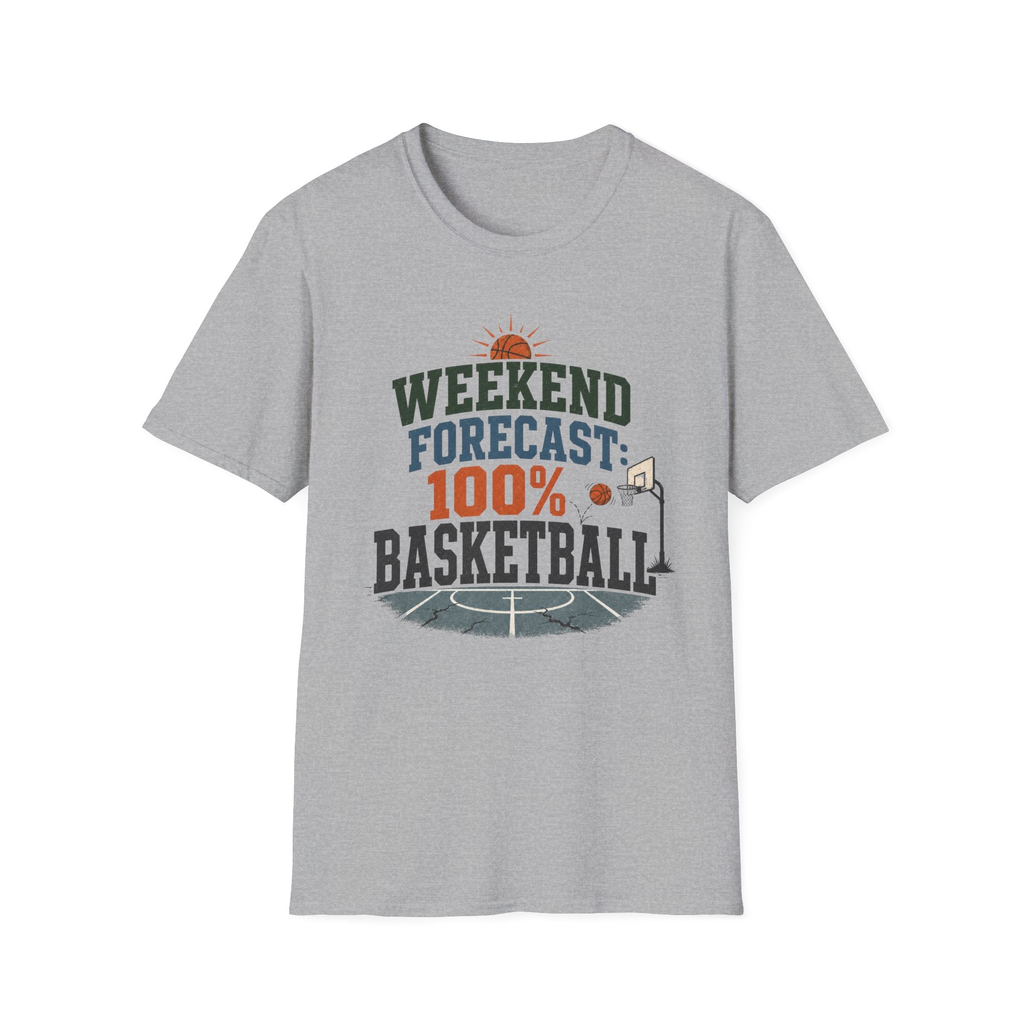 Weekend Forecast Basketball T-Shirt