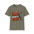 Player One Shoots First T-Shirt
