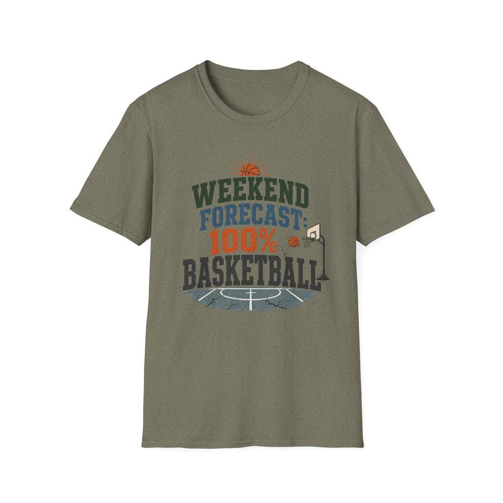 Weekend Forecast Basketball T-Shirt