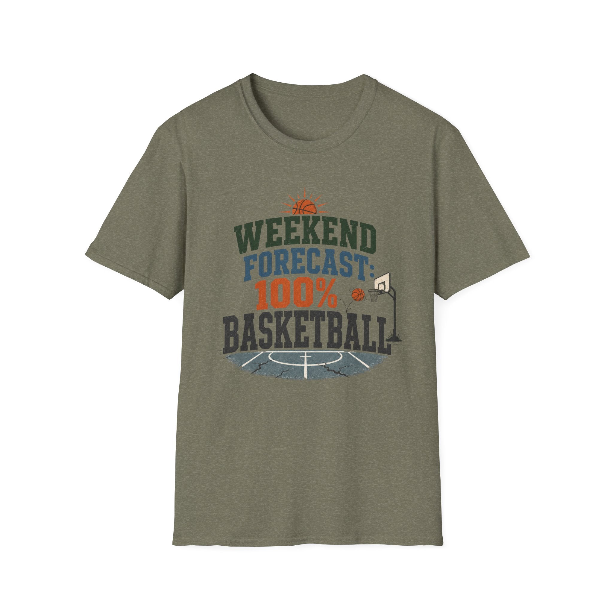 Weekend Forecast Basketball T-Shirt
