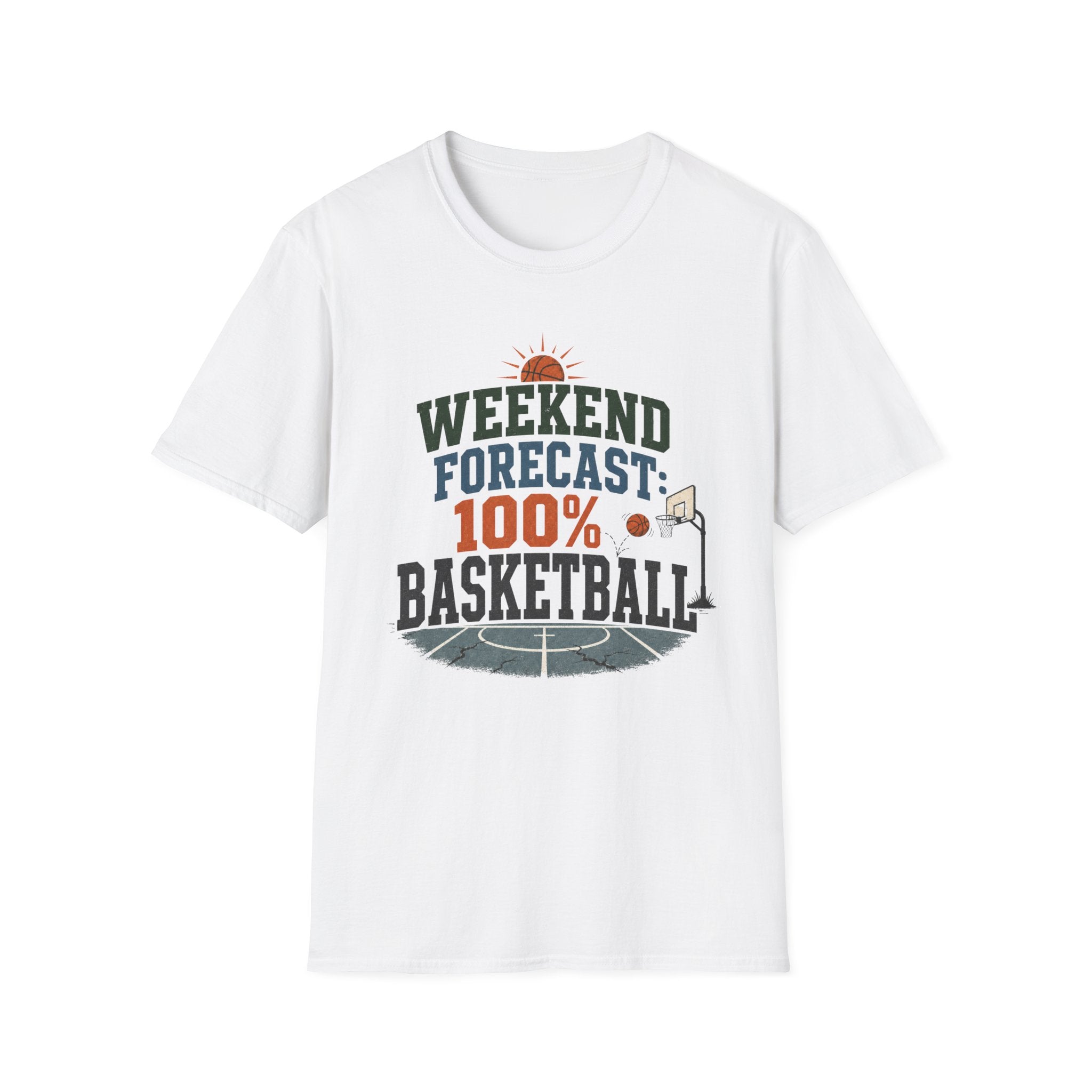 Weekend Forecast Basketball T-Shirt