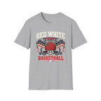 Red White And Basketball T-Shirt
